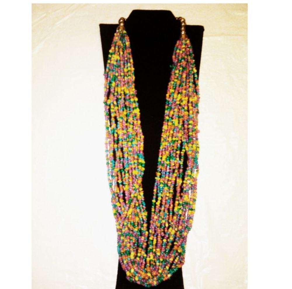 Multicolored beaded  necklace